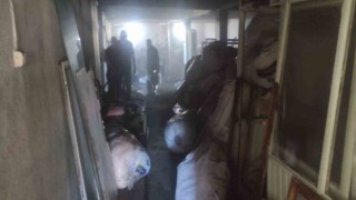 Depoda çıkan yangın korkuttu