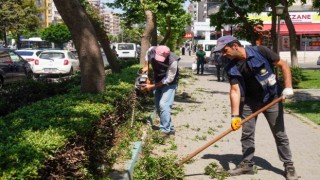 Diclekent Bulvarında kaldırımlar yenileniyor