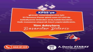 Didim Belediyesi'nden KPSSye girecekler için ücretsiz otobüs
