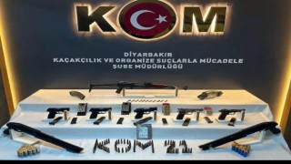 Diyarbakırda bir ayda 182 tabanca ele geçirildi