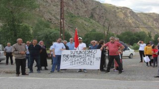 Doğalgazları olmadığı için eylem yaptılar