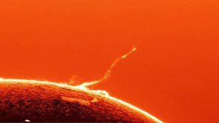 Güneşteki patlama anları edirneli öğretmen tarafından kayda alındı