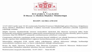 Dur ihtarına uymayan sürücü çarptığı polisi metrelerce böyle savurdu