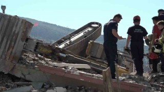 Ekskavatör operatörü ölümden döndü