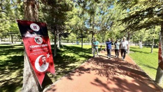 Elazığda şehitler yolu yürüyüş parkuru ve sergi açılışı