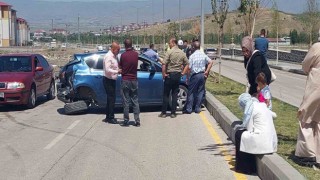 Erzurumda trafik kazası: 2 yaralı