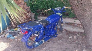 Gasp edilen motosiklet terk edilmiş halde bulundu