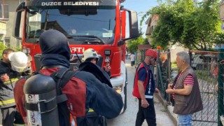 Gaz bir ada alev aldı 2 kişi yaralandı