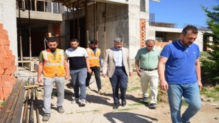 Gediz gençlik merkezi inşaatı hızla yükseliyor