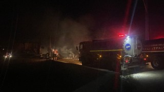 Geri dönüşüm fabrikasında çıkan yangın 2 saate söndürüldü