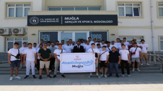 Gönüllü gençler AnadoluyuzBİZ projesi çerçevesinde Muğlaya geldi