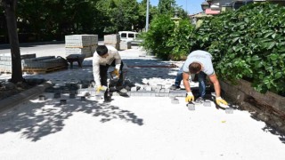 Isparta Belediyesi den begonit taş çalışması