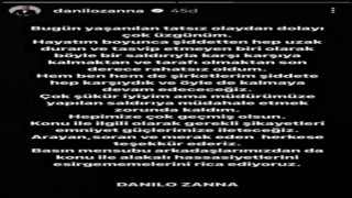İtalyan şef Danilo Zanna: Şükür iyiyim ama müdürümüze yapılan saldırıya müdahale etmek zorunda kaldım