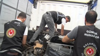 İthalatı yasak motor blokları ve şanzımanlar ele geçirildi
