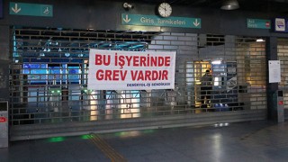 İzmir'de metro ve tramvay işçileri grevde