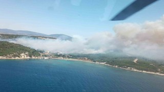İzmirdeki yangında 4 orman işçisi dumandan etkilendi