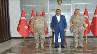 Jandarma İstihbarat Başkanı Tümgeneral Kavukcu, Vali Hacıbektaşoğlunu ziyaret etti