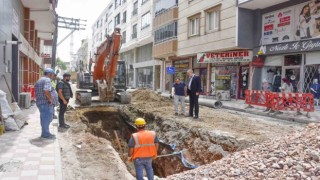 Karacabeyde altyapı çalışmaları sürüyor