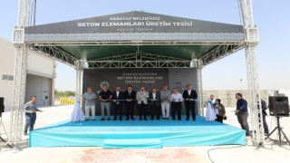 Karatay Belediyesi Beton Elemanları Üretim Tesisi açıldı