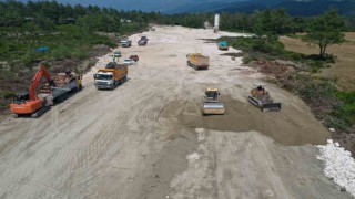 Kaşta Kasaba-Sütleğen yolu projesi çalışmaları devam ediyor