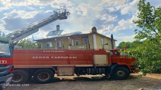 Kastamonuda korkutan ev yangını