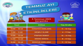Kayseri Bilim Merkezinde ‘Temmuz ayı etkinlikleri
