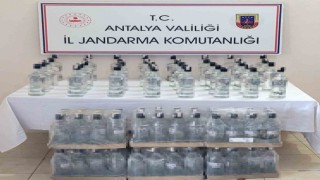 Kemerde jandarmadan kaçak içki operasyonu