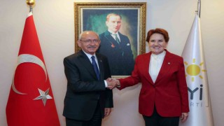 CHP lideri Kılıçdaroğlu Akşener'i ziyaret etti