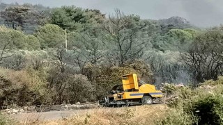 Kınıkta yangının sebebi balya makinesi iddiası