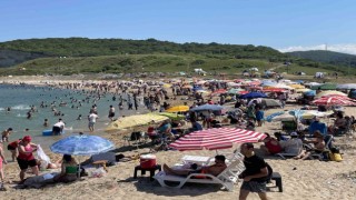 Kırklareli plajlarında bayram tatili yoğunluğu