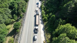 Kırklarelinde dronlu trafik denetimi