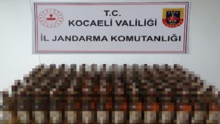 Kocaelide 169 bandrolsüz içki ele geçirildi