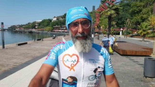 Kök hücre nakli bekleyen çocuklara umut olabilmek için pedal çeviriyor