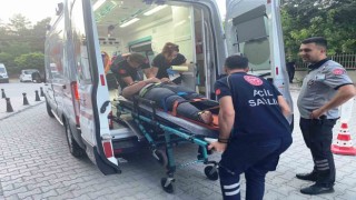 Konyada devrilen tırın sürücüsü yaralandı