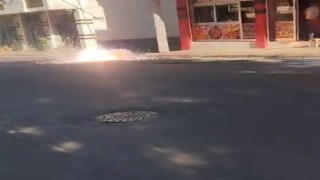 Kopan elektrik kabloları çevreye korku saçtı