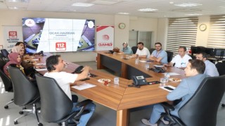 Kütahyada 112 Komuta Kontrol Merkezi genel değerlendirme toplantısı