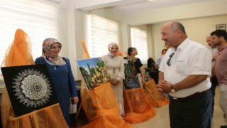 Kütahyada Keçe Yapımı Kursu sergisi