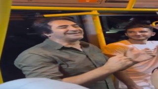 Mahsun Kırmızıgülden minibüste mini konser