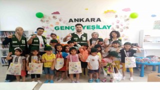 Mamakta minikler için baskı atölyesi düzenlendi