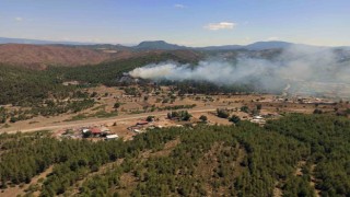 Marmariste iki ayrı noktada orman yangını başladı