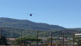 Marmariste trafik ekiplerinden helikopterli denetim