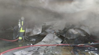 Mega Sanayi Sitesinde yangın sonucu milyonlarca lira zarar