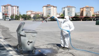 Melikgazi her mahallede 7 gün ilaçlama yapıyor