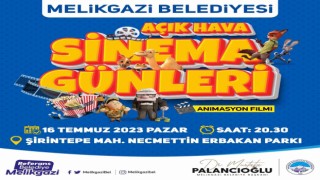 Melikgazide Açık Hava Sinema Günleri Başlıyor