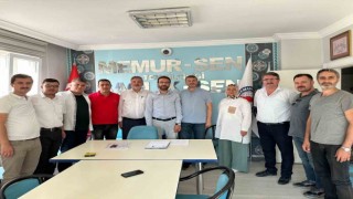 Memur Sen Uşak İl Temsilciliğinde bayrak değişimi