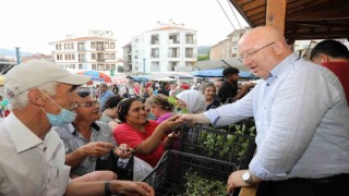 Menteşe Belediyesi ata tohumlarından üretilen 10 bin sebze fidesi dağıttı