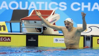 Michael Phelpsin 15 yıllık dünya rekorunu Leon Marchand kırdı