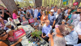 Milas Akbelene gelen Kılıçdaroğlu, iki tarafa da yanınızdayım dedi