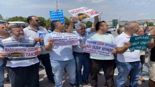 Minibüsçülerden İBB Başkanı Ekrem İmamoğluna taksiye dönüşüm tepkisi