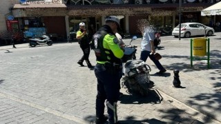 Motosiklet sürücülerine ceza yağdı